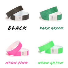 Load image into Gallery viewer, RFID Generic Tyvek 19mm x 250mm Standard Size Wristbands