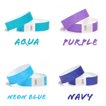 Load image into Gallery viewer, RFID Generic Tyvek 19mm x 250mm Standard Size Wristbands