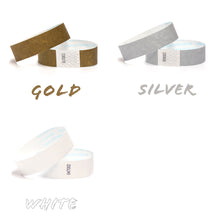 Load image into Gallery viewer, 19mm x 250mm Tyvek Wristbands