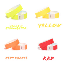 Load image into Gallery viewer, 19mm x 250mm Tyvek Wristbands
